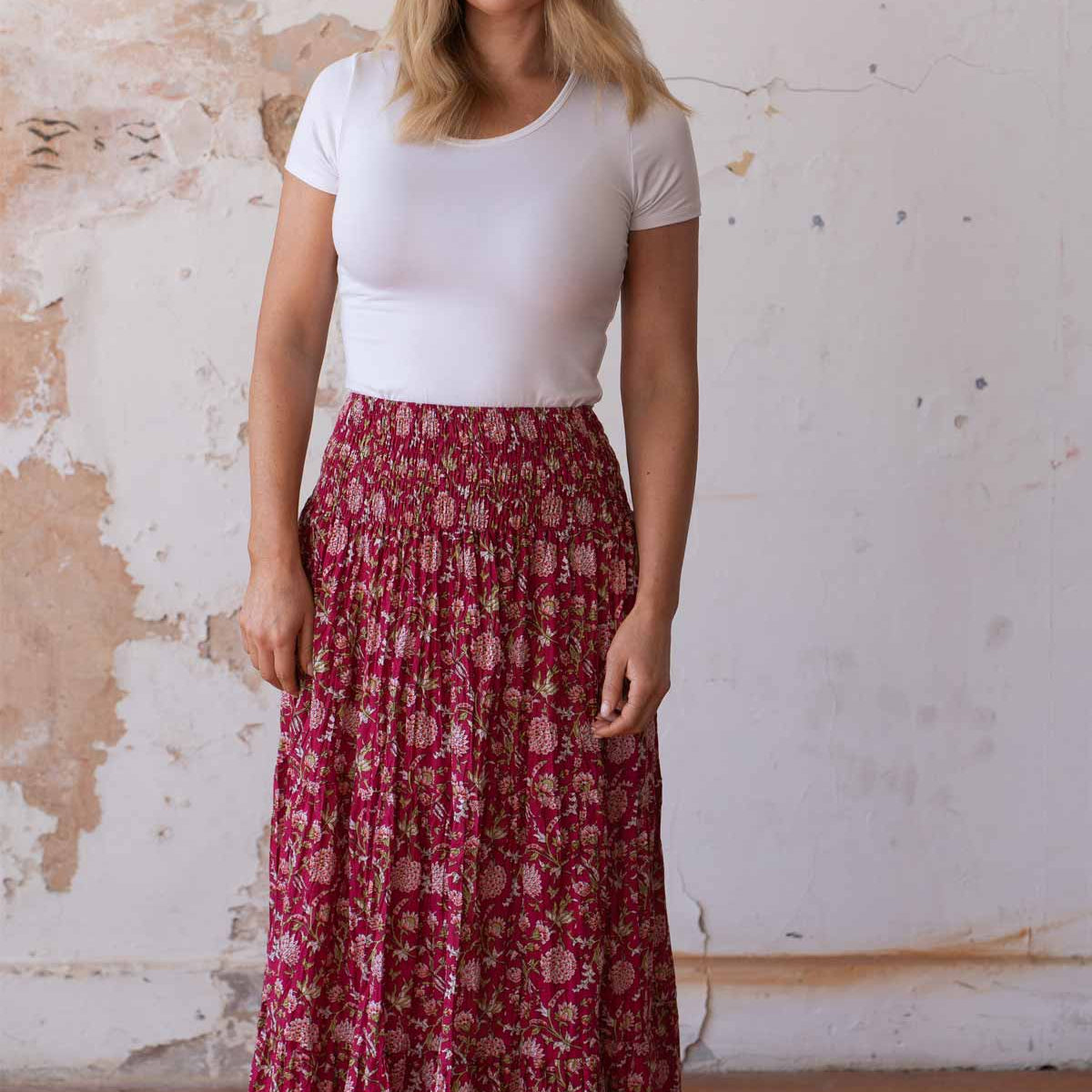 Dawn Maxi Skirt Cascade