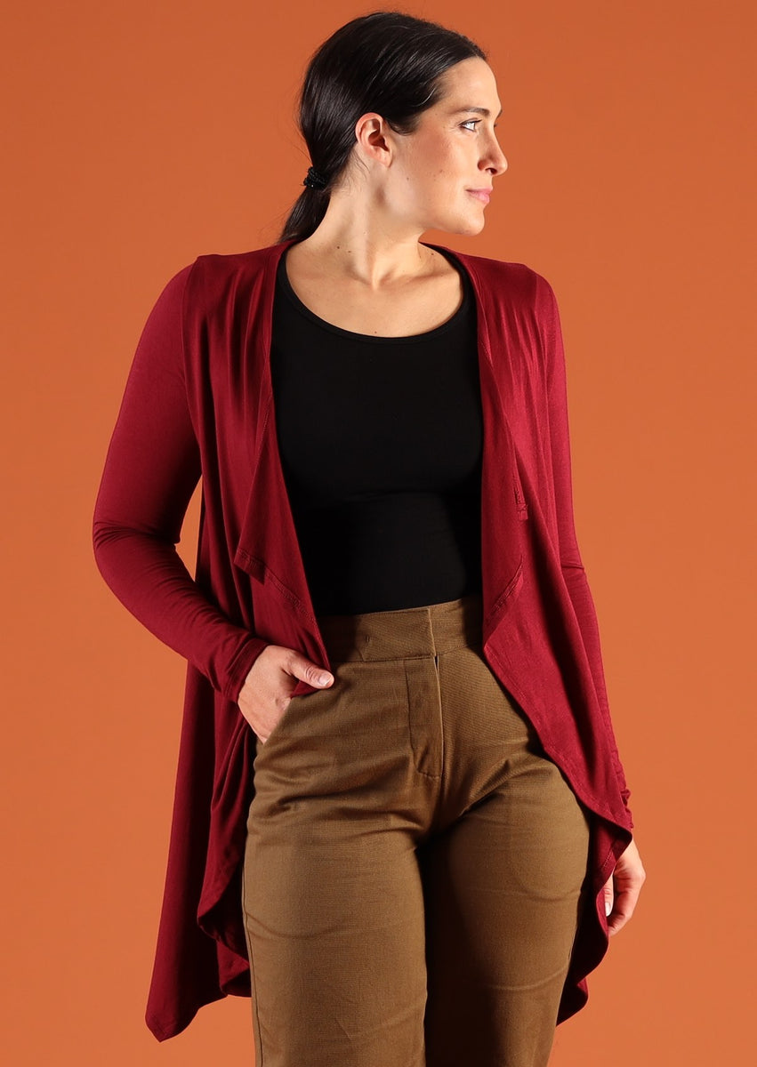 •JOELLE• flowy lightweight cardi with tie main image 1