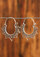 boho sterling silver hoop earrings hearts Australia