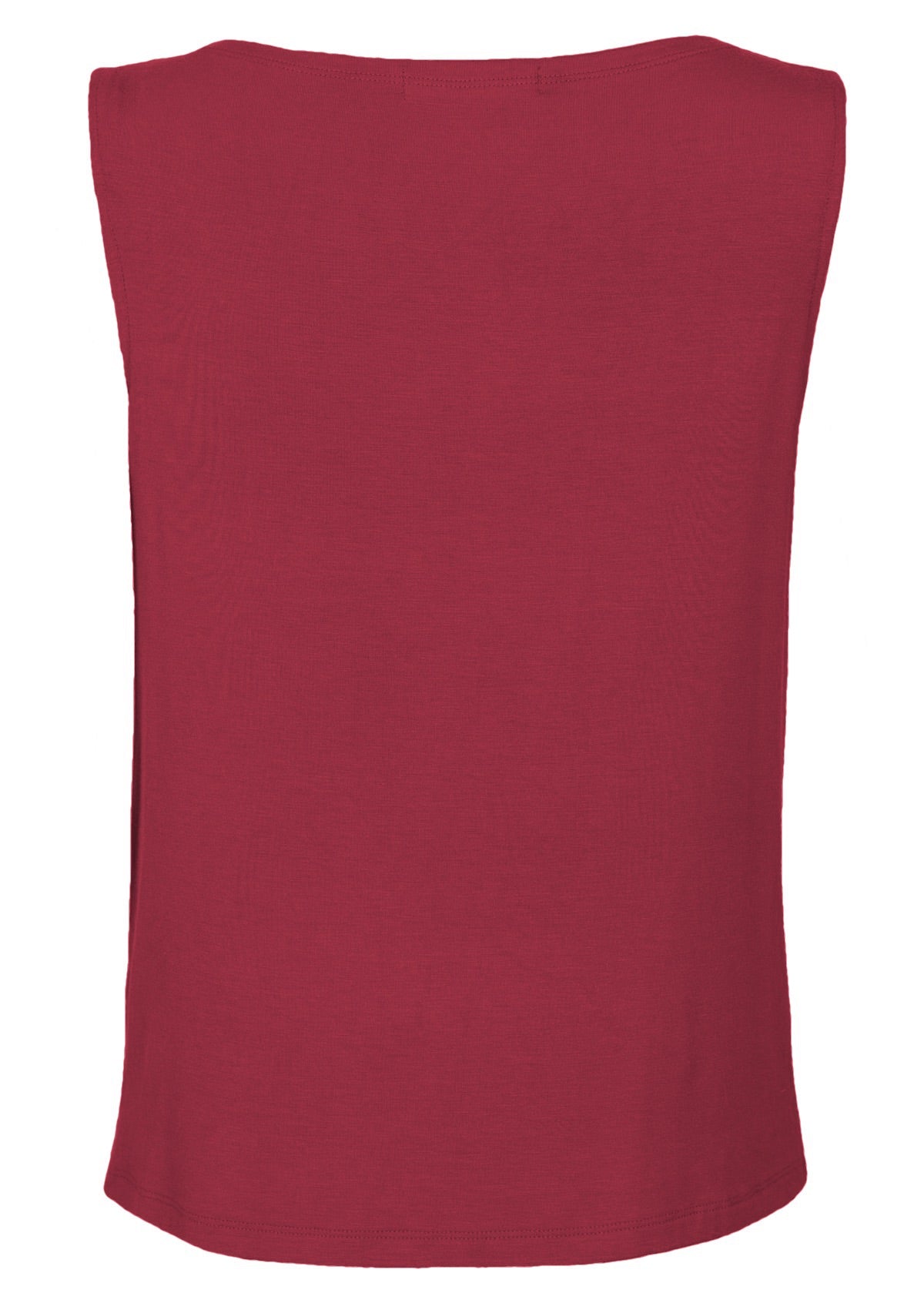 Back view maroon red rayon singlet top