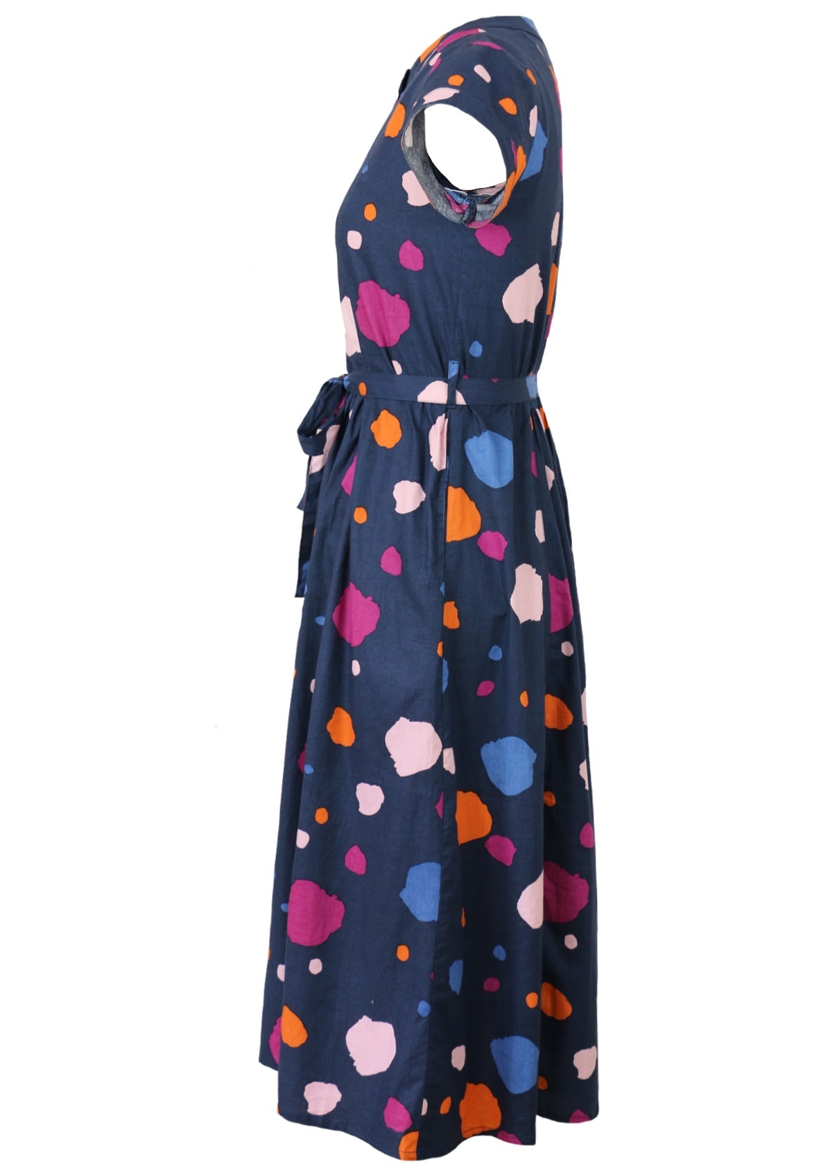 Side View Colourful Womens Midi Maxi Dress
