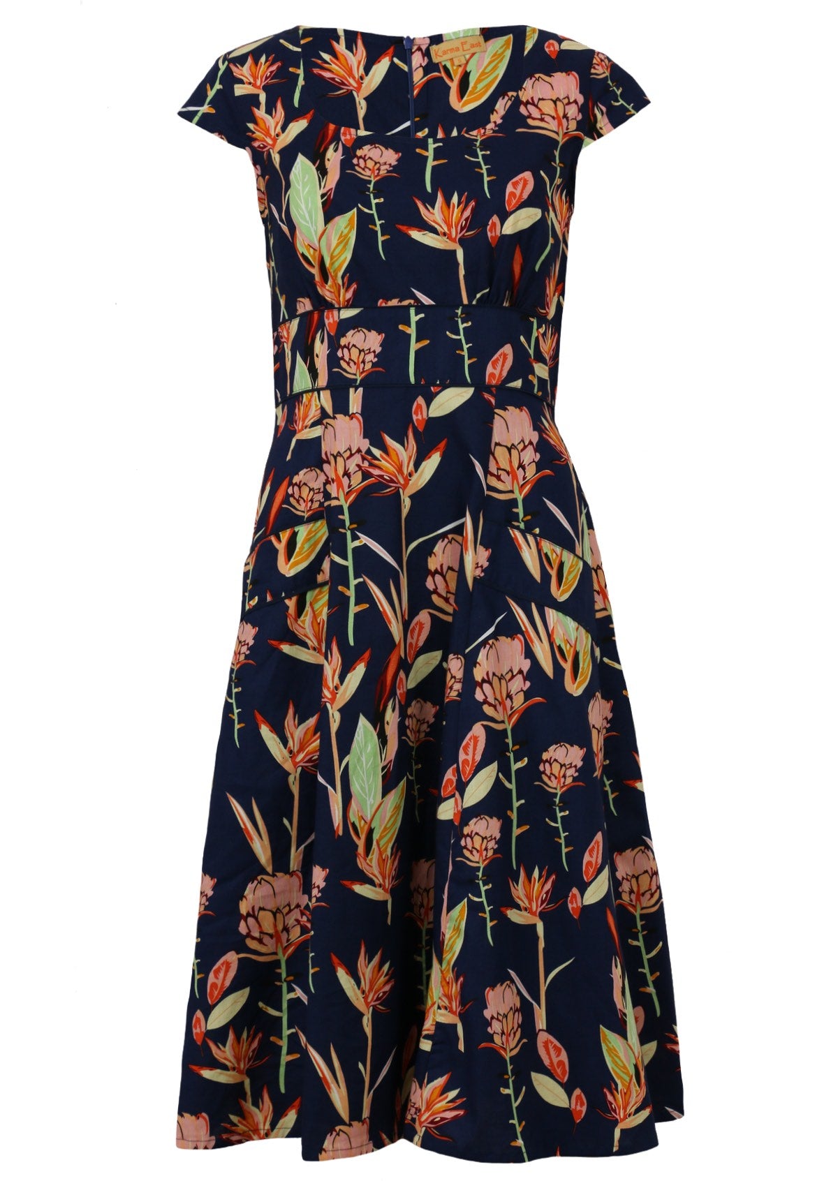 100% Cotton Floral Printed Womens Dress