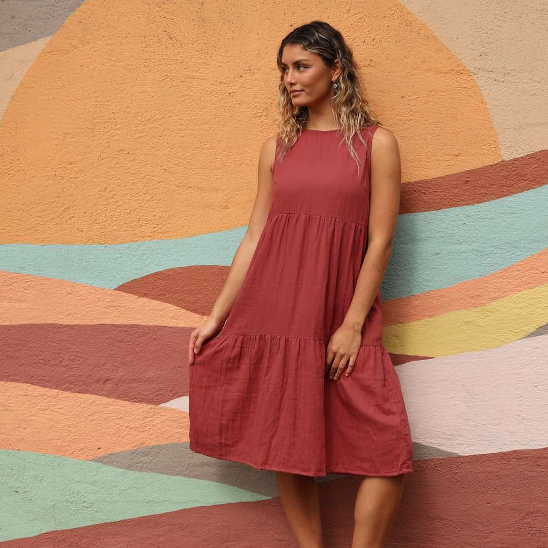 Plain Cotton Dresses Karma East