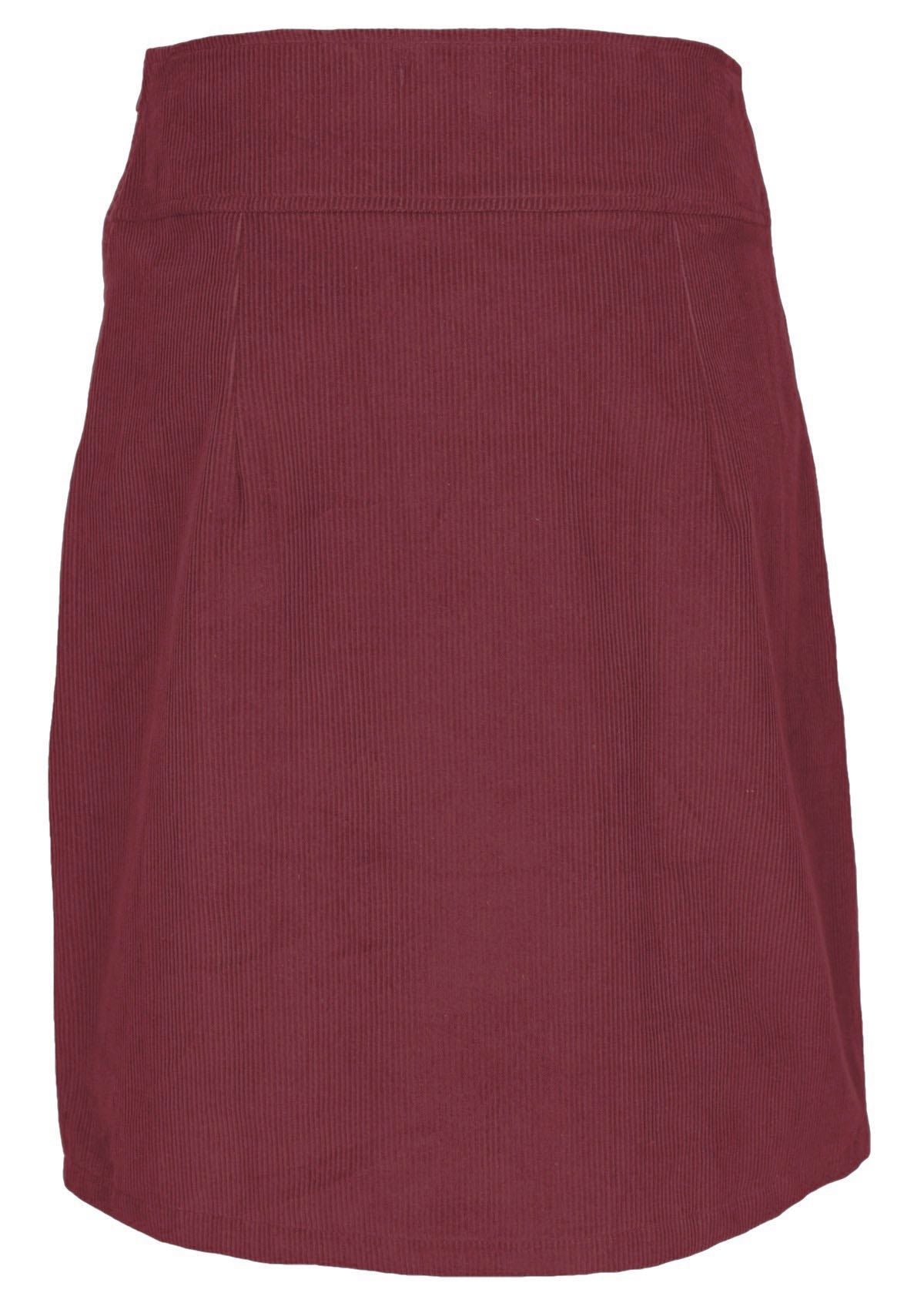 Mid length corduroy skirt is made from 100% cotton corduroy. 
