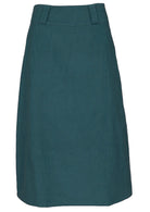 100% cotton corduroy skirt is a beautiful deep teal colour.