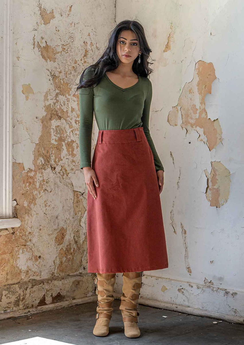 ONLNESSA HW BELT CORD SKIRT CC PNT main image 0