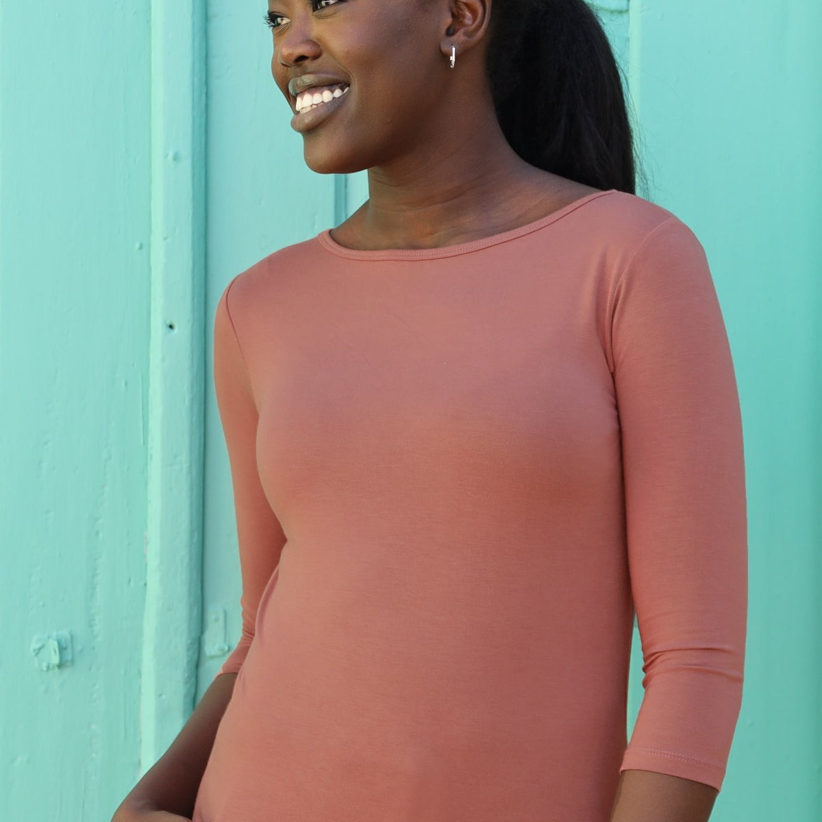 Spring Breeze Square Beck Top in Dusty Rose