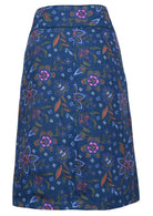 100% cotton skirt with a small split at the back. 