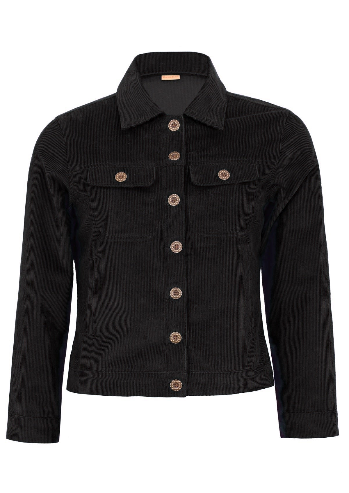 100% cotton corduroy jacket black