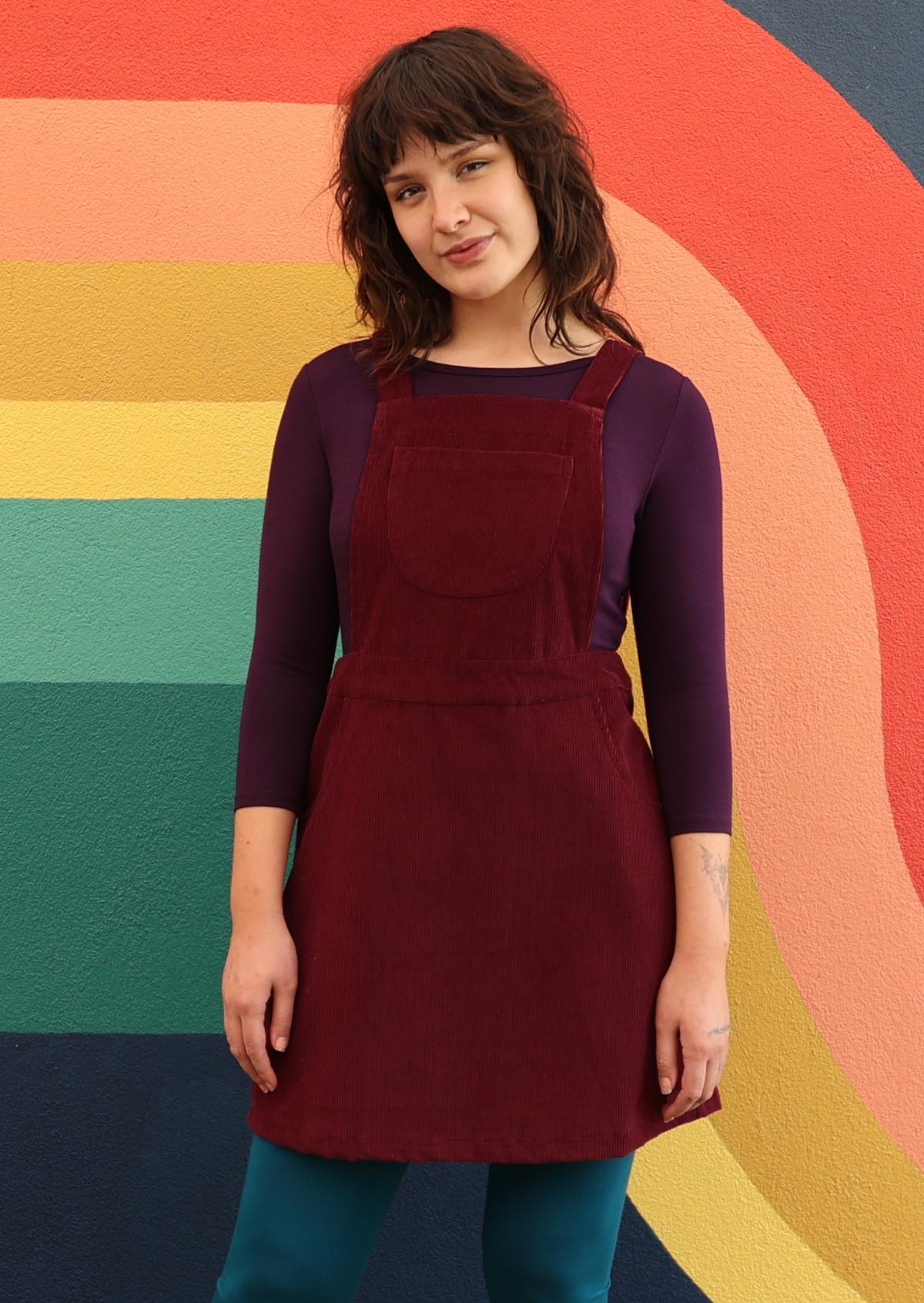 Maroon pinafore online