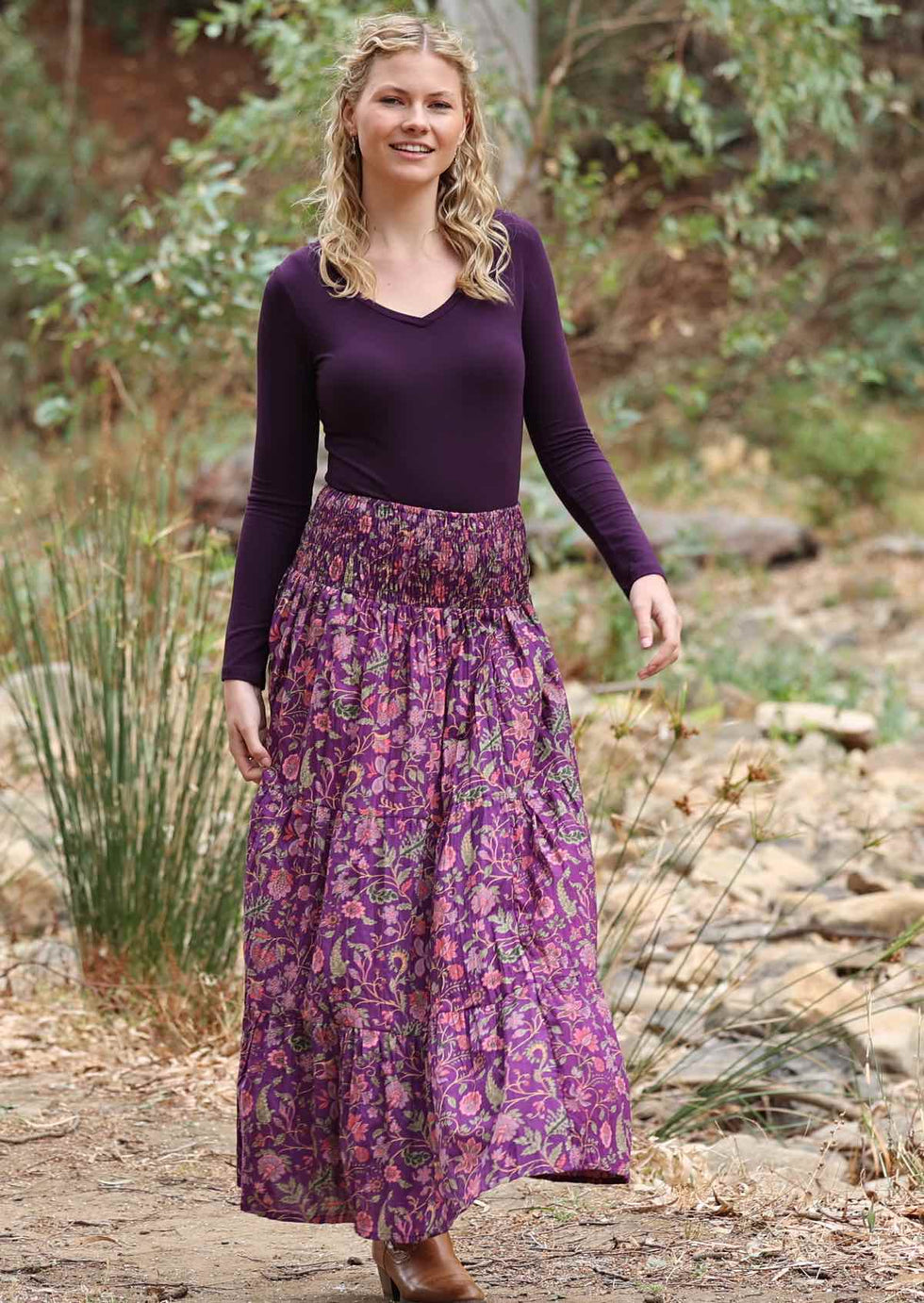 Wild Spirit wrap Skirt Dusty Amethyst