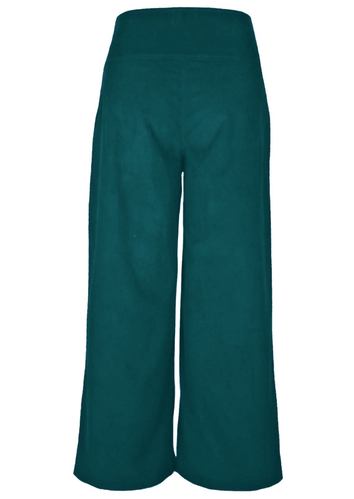 Deep teal 100% cotton corduroy pants have convenient pockets!
