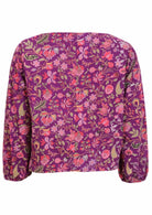 Relaxed fit cotton long bishop sleeve top