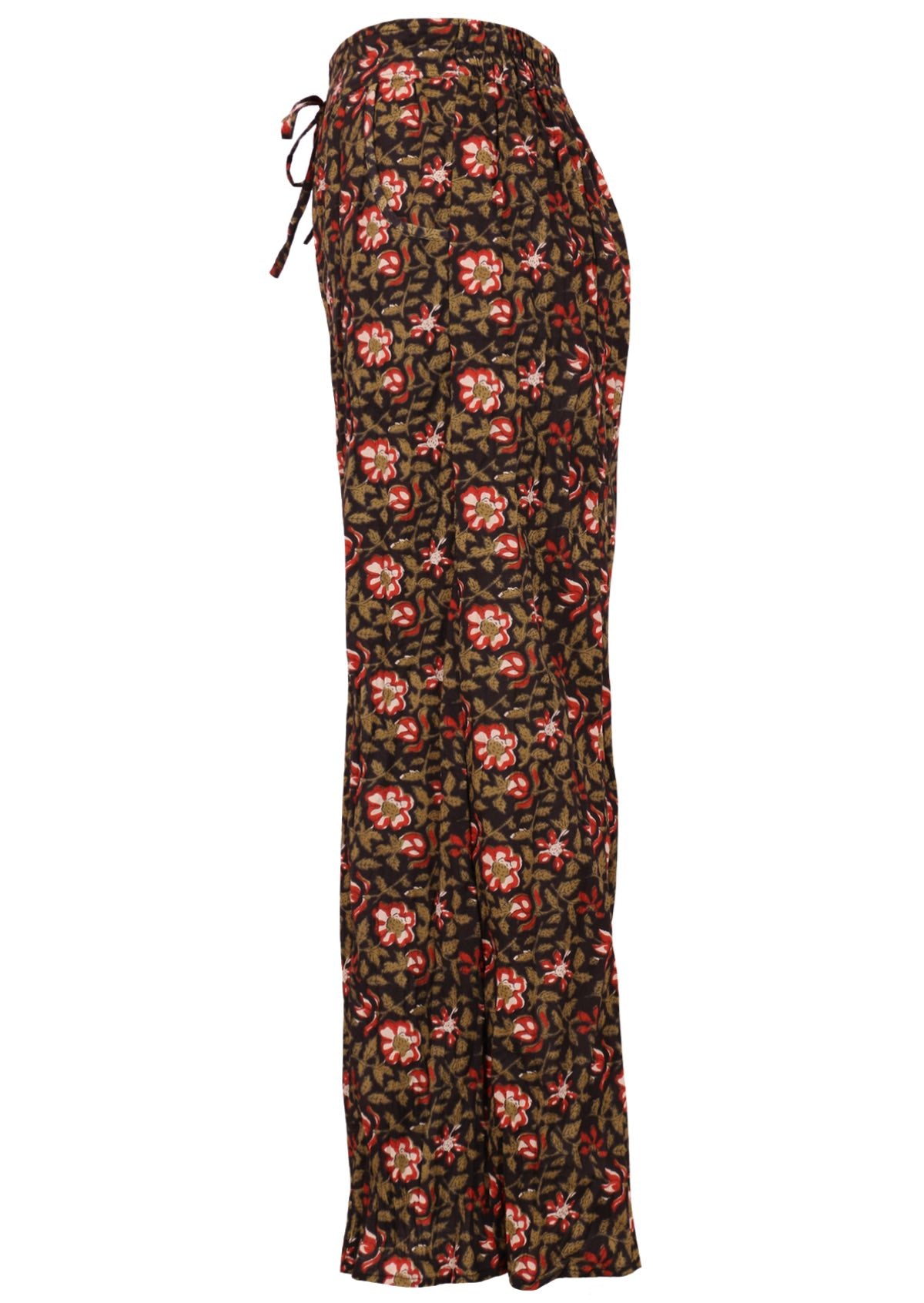 Janis Pants Wild Rose wide legged cotton women's pant with pockets 