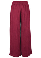 Double cotton wide leg pants provide ultimate comfort