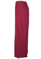 Flat waistband at front and elastic at back