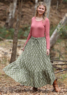 Lightweight cotton maxi skirt for effortless comfortable boho style