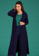 soft stretch rayon women's duster cardi