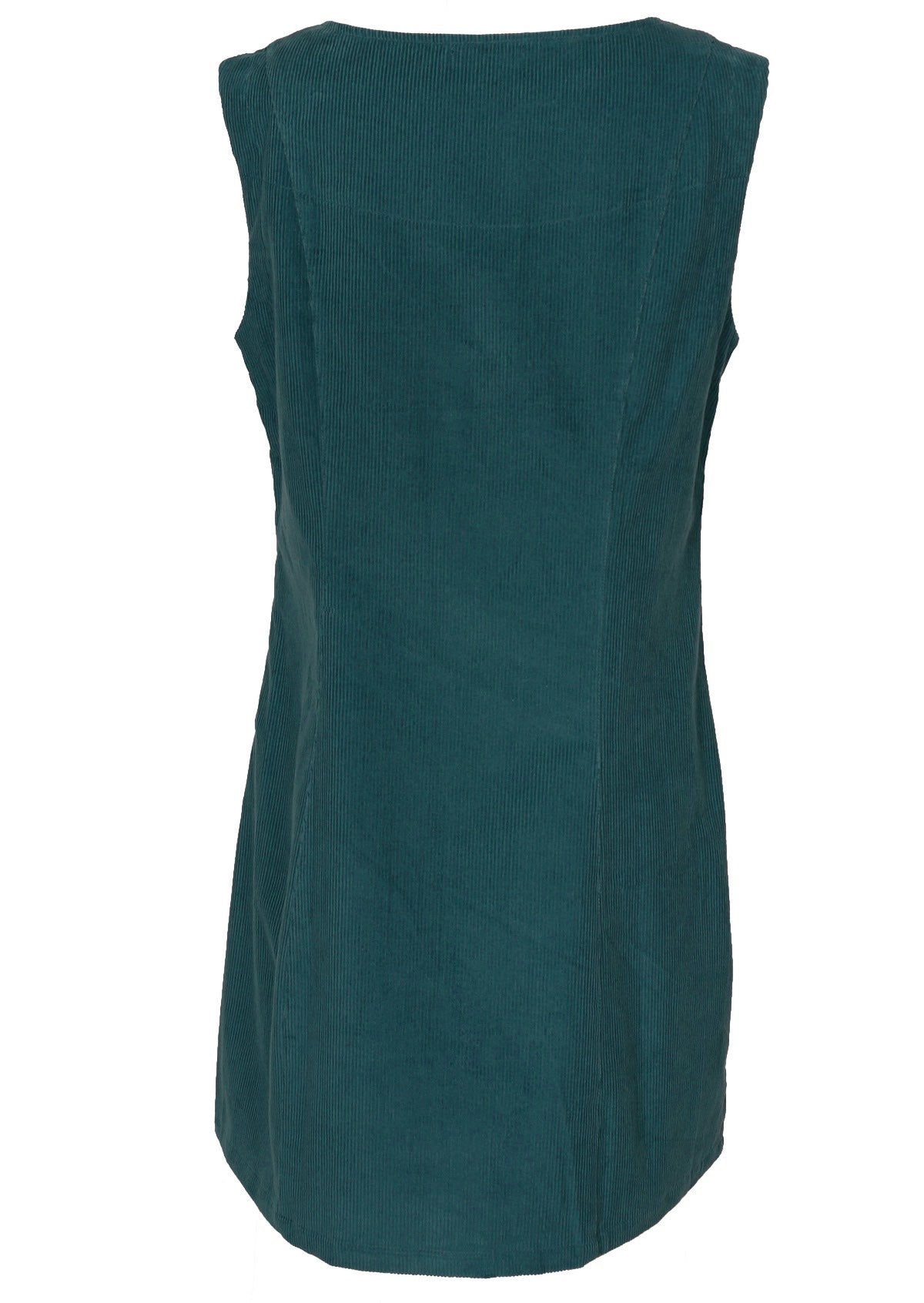 Flattering 100% cotton corduroy tunic in a deep teal colour. 