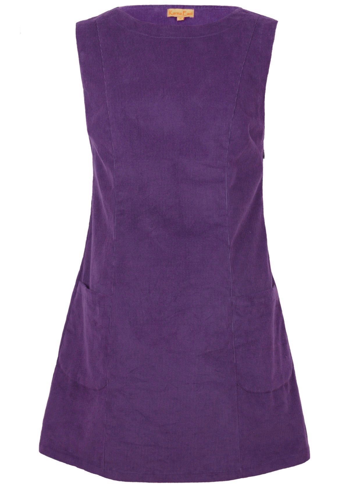 Parachute Purple Tunic features a fitted bodice and is 100% cotton corduroy. 