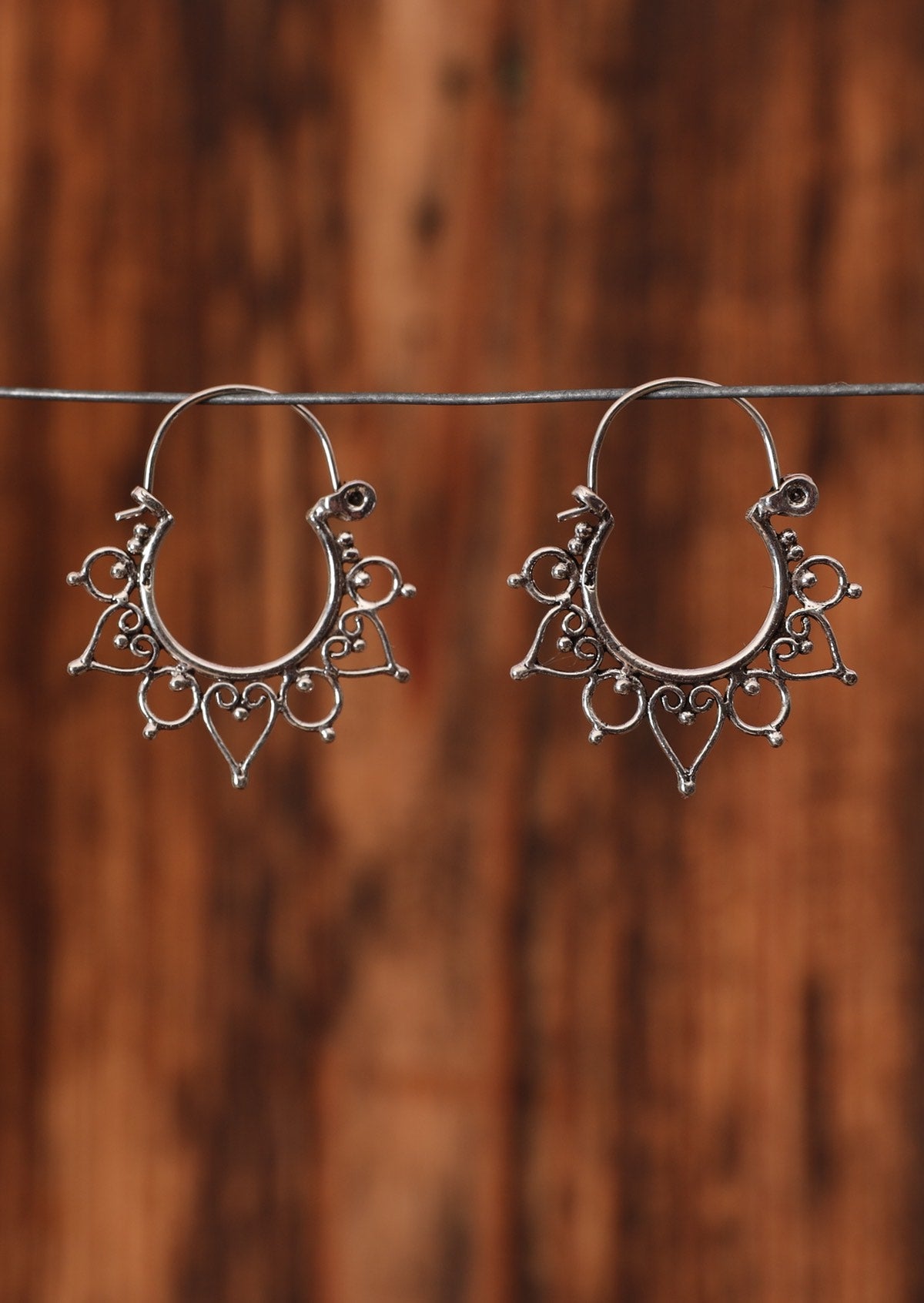 Flourishing Heart Silver Earrings Karma East Australia