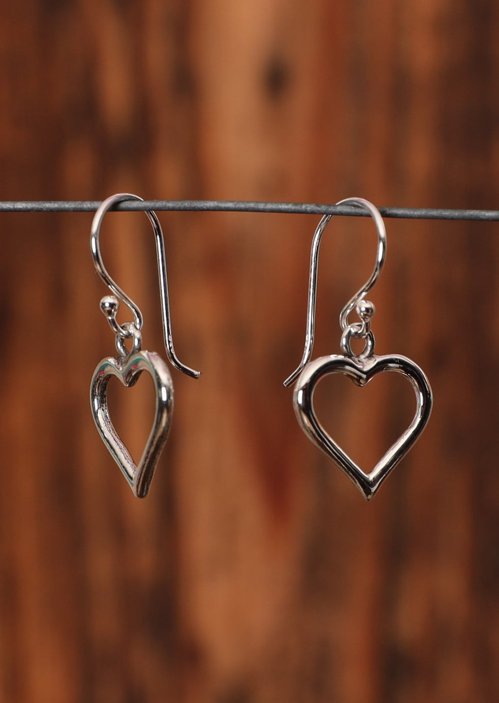 Sweetheart Silver Earrings - Large