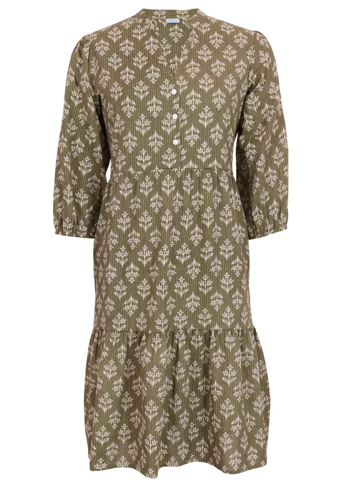 Lightweight cotton midi length boho dress