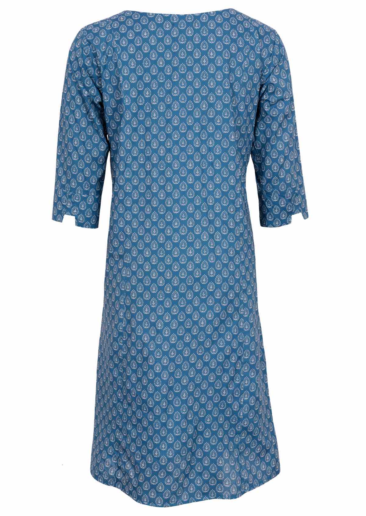100% cotton loose fitting dress with pin tucks. 