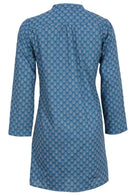 Cotton tunic featuring small gathers at the back for visual interest. 