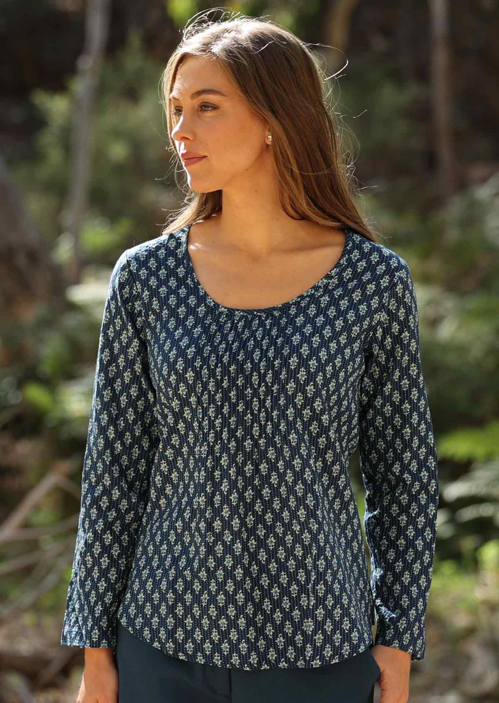 Tulsi Long Sleeve Top Bluebell