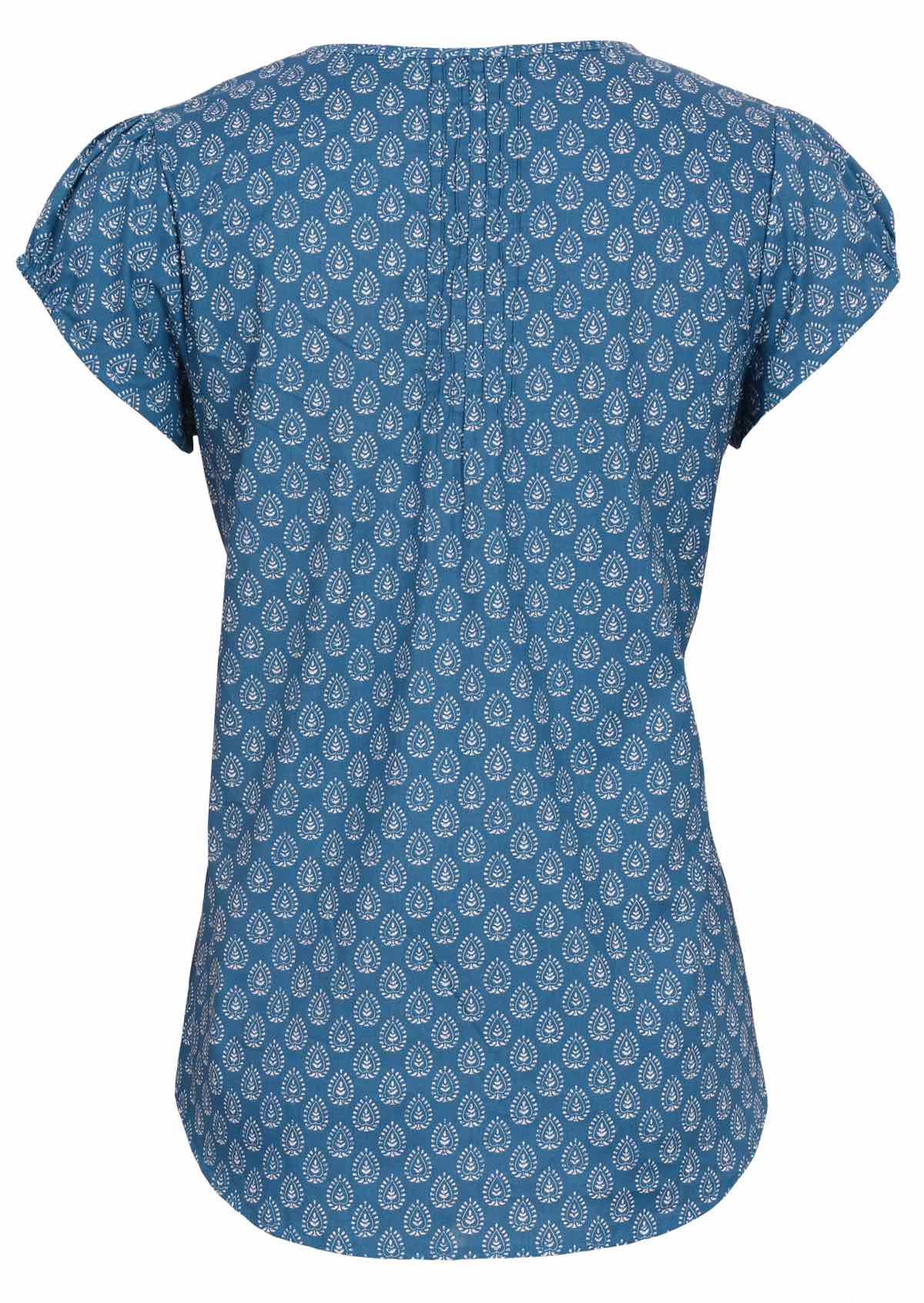 Gorgeous blue cotton short sleeve top