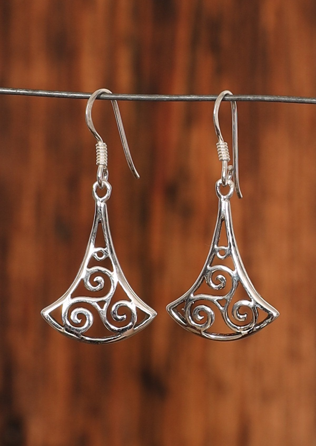 sterling silver hook earrings celtic