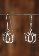 lotus sterling silver earrings Australia