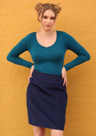 women's cord skirt with pockets