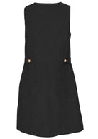 back view sleeveless women's cord dress