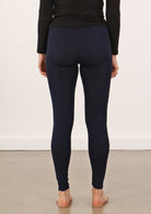 women's coloured leggings navy