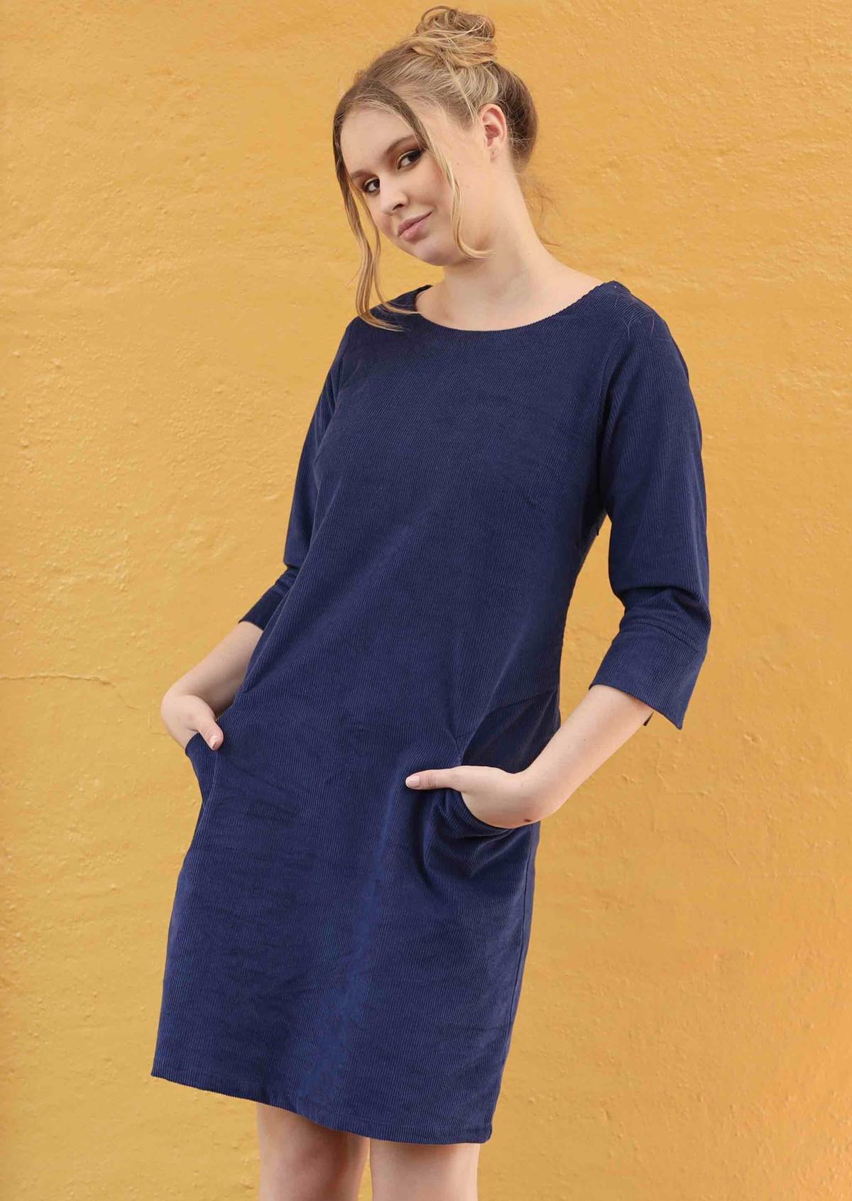 Navy cord sale dress