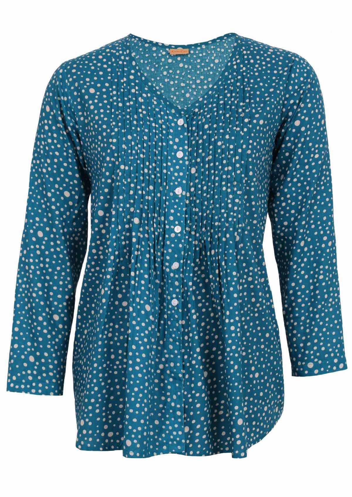 100% printed cotton women's blouse designed in Australia