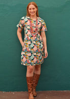 100% Indian cotton layered uneven spots pastel colour tones
