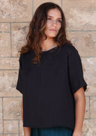 loose fitted cotton women's top
