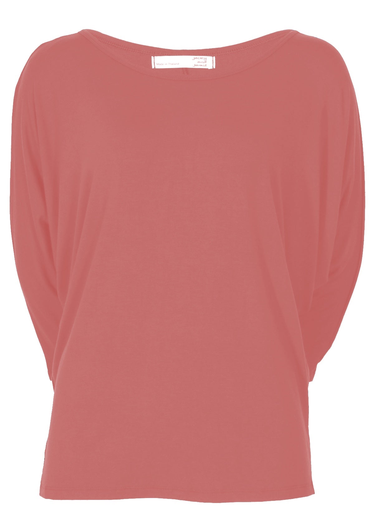 soft stretch rayon long sleeve top pink