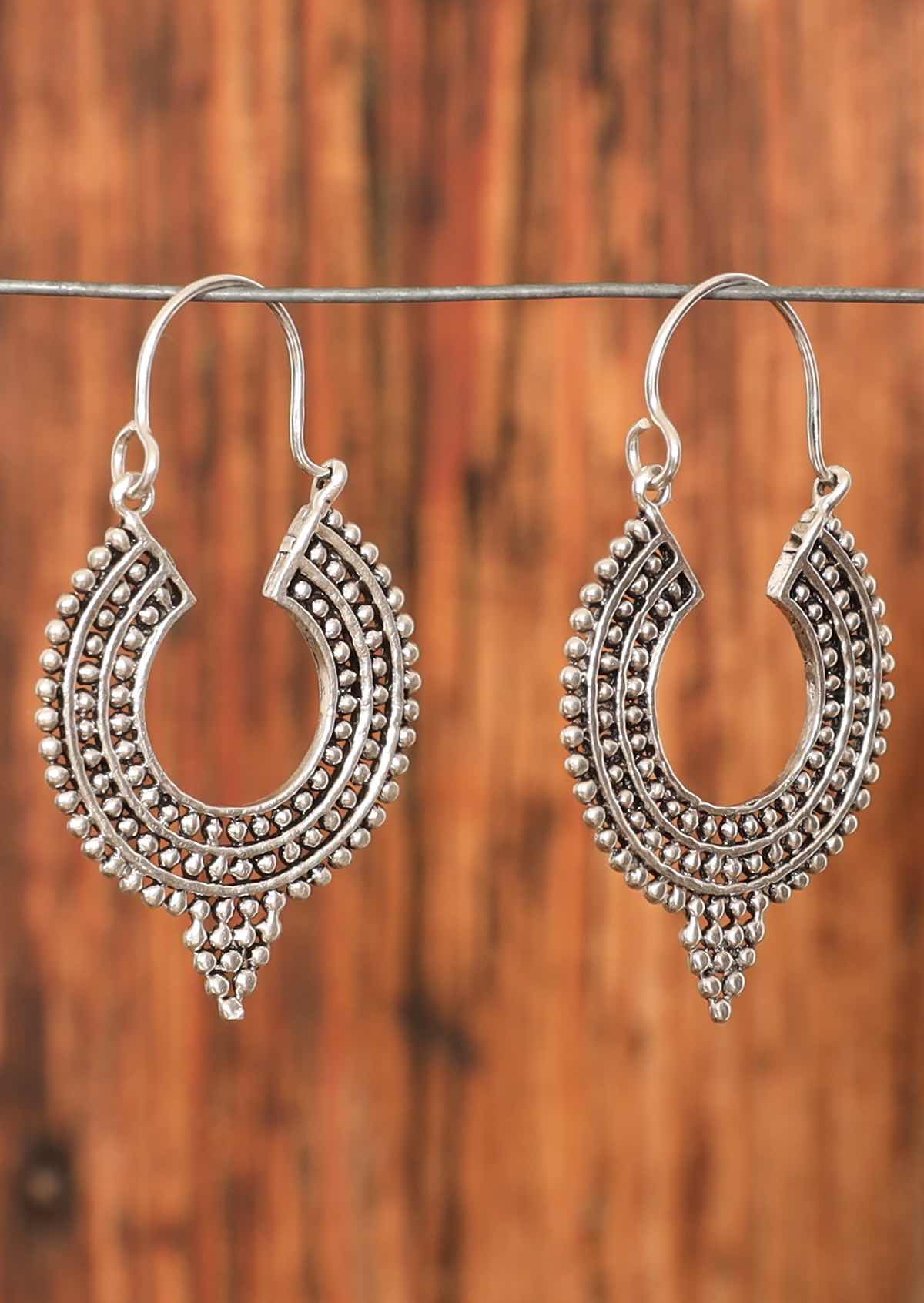 large hoop sterling silver boho earrings Australia