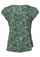 Relaxed fit cotton top with small pleats in front and back.