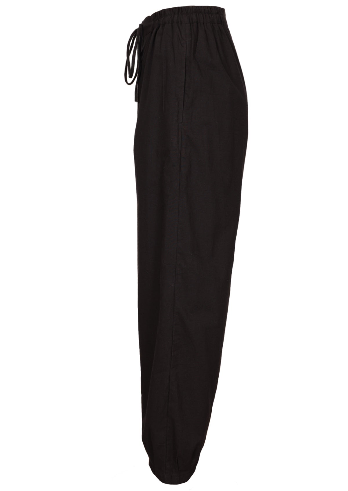 side view elasticated waist pant