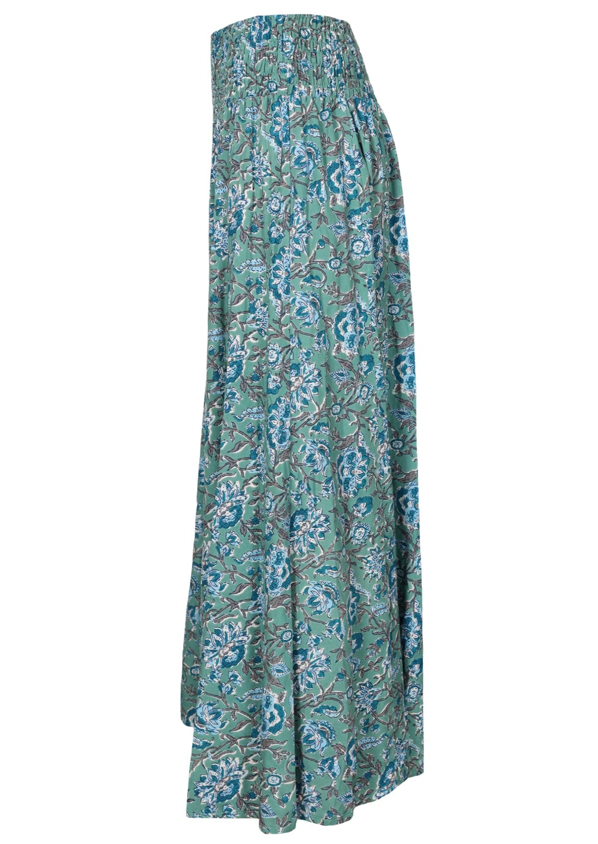 Ultra wide leg, aqua blue pants. 100% rayon 