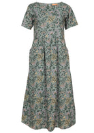 100% Cotton Lined Womens Short Sleeve Dress