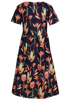back view Maddison Dress Birds of Paradise 