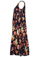 Side View Sleeveless Cotton Dress